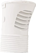 Nicoll PVC beluchter MF 100 - 110 mm - wit - met membraan - met demonteerbare kap CEP100