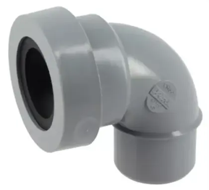 Nicoll PVC lijm bocht met dichting 87° MF 40 x 40 mm CH8J