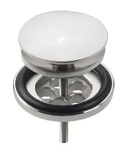 Clou Mini Wash Me afvoerplug 5/4 - chroom gepolijst - niet afsluitbaar - met afdekkap CL/06.51022.40