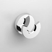 Clou Flat handdoekhaak dubbel - chroom CL/09.02066