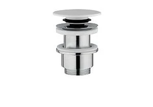 Conima 8125 afvoerplug met click-clack 5/4 - wit mat Corian CO.8125.COR