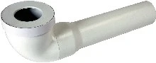 Nicoll CTW toiletaansluitbocht 90° FM 107 x 75 mm - lang model 500 mm CTW441