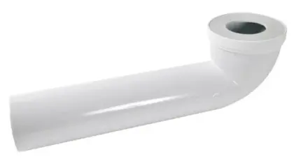 Nicoll CTW toiletaansluitbocht 90° FM 107 x 90 mm - lang model 400 mm CTW4440
