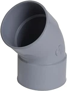 Nicoll PVC lijm bocht 45° FF 125 x 125 mm - grijs CX44