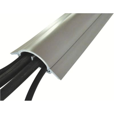 Cable Equipements TOP 10 : flexibele vloergoot (op rol) - 3m - GRIJS - 2 kanalen PCT10B300