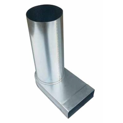 Cebeo Verlengde overgangsbocht - 90° - 80x200 - diameter 160 99.1116690