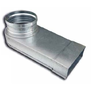Cebeo Mecano bocht 90° Ø125mm naar 80x200 99.396929