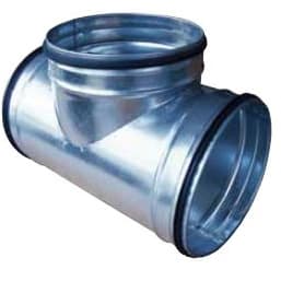 Cebeo T-stuk - 90° - diameter 180/160/180mm - met rubberen dichting 99.TD180.160