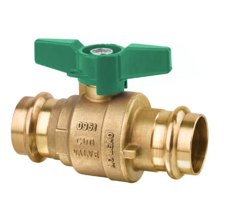 Cimberio Vlinderkraan met volle doorlaat DN 28mm pers-pers PN20 Cimberio 1222CRNL 1222CRNL-5028