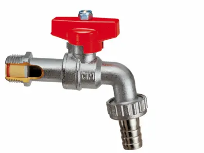 Cimberio Dubbel dienstkraan cim334 3/4 met vlinder cimberio 334NR-1020