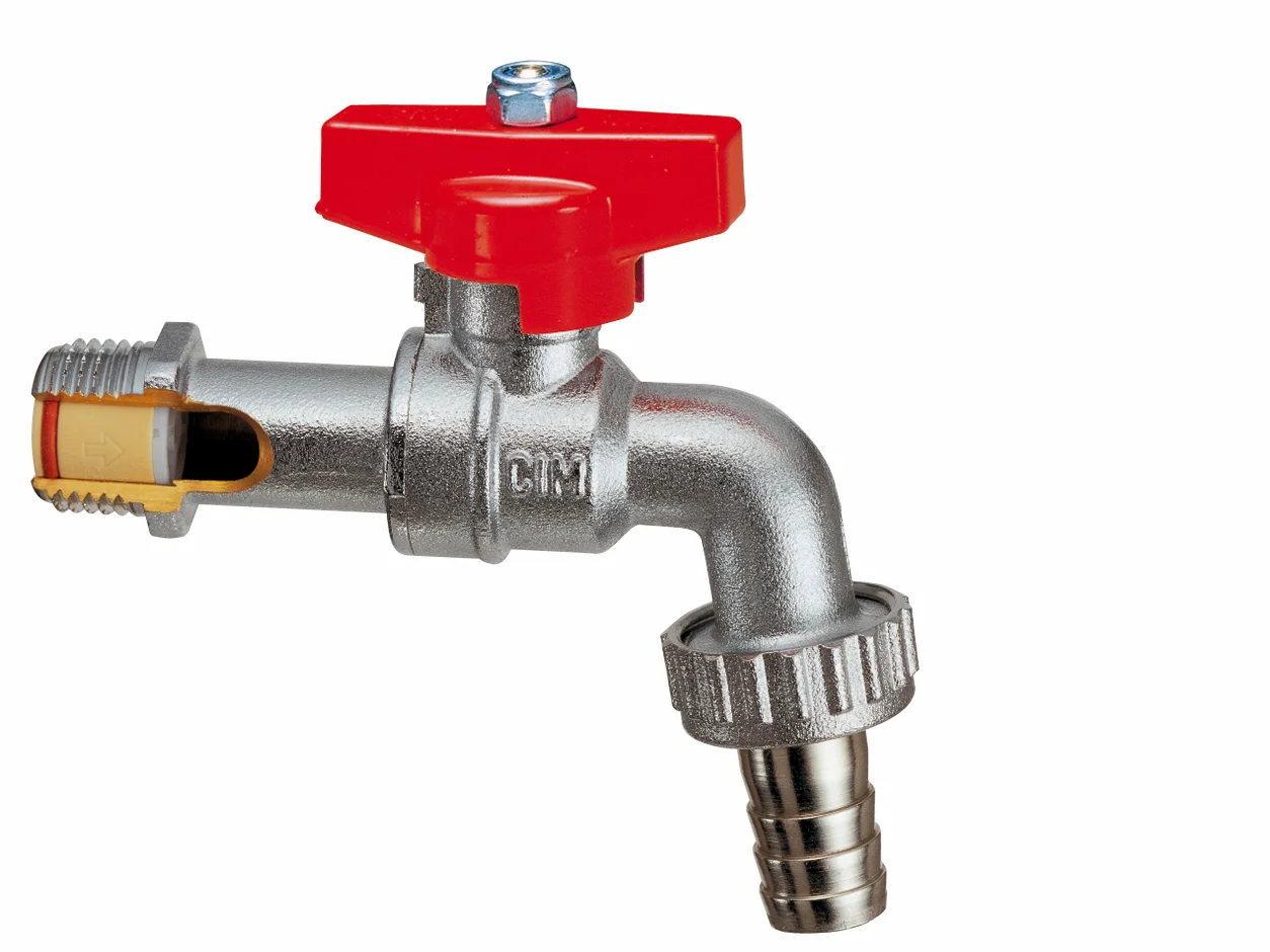 Cimberio Dubbel dienstkraan cim334 3/4 met vlinder cimberio 334NR-1020