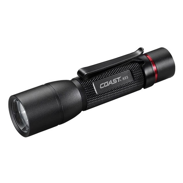 Coast Zaklamp HX5 180lm Slide Pure Beam pocket clip incl. 1x AA