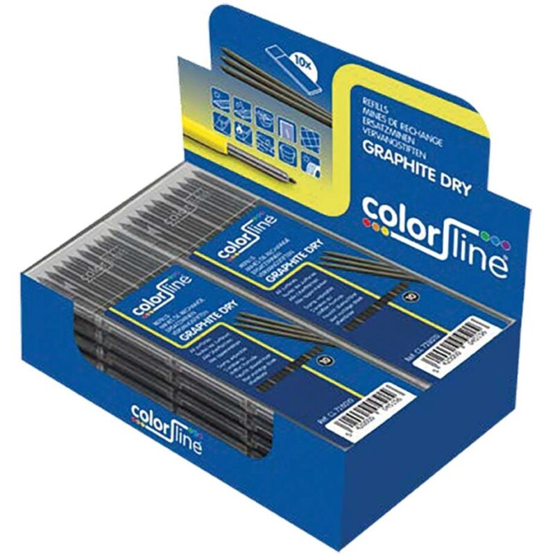 Color-Line Vervangstiften voor Graphite Dry - 10X grafiet stiften CL 728010