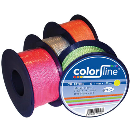 Color-Line Metserskoord 1mm x 50m - NYLON - fluo geel CR 130050