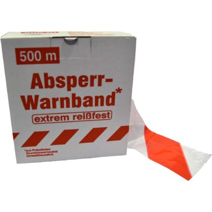 Color-Line Signalisatielint SUPER 500 m x 80 mm wit/rood VM 151999