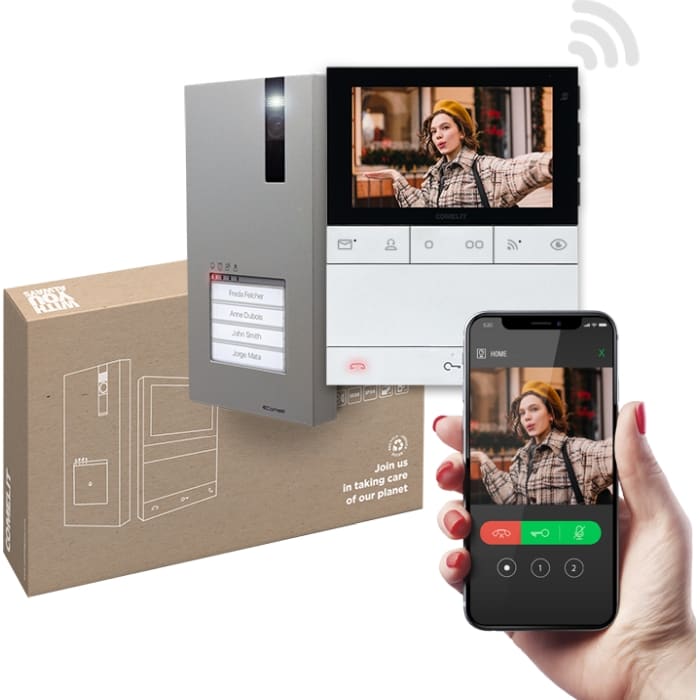 Comelit KIT QUADRA EN PEOPLE HANDSFREE WI-FI. SB2 PL8451V