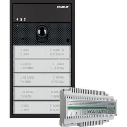 Comelit BASISKIT VOOR 2-DRAADS AUDIO-VIDEOSYSTEEM 4 TOT 10 DK - ZWART ULTRAVIDEOKITB