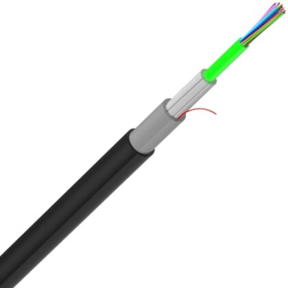 Corning OM3 Gel-filled Central Tube Dielectric Armour Indoor/Outdoor Cable 24F MMF 024TEU-93188A2C