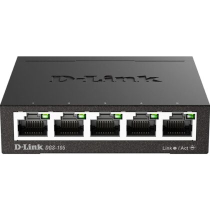 D-LINK 5-PORT 10/100/1000 DESKTOP UNMANAGED SWITCH DGS-105/E