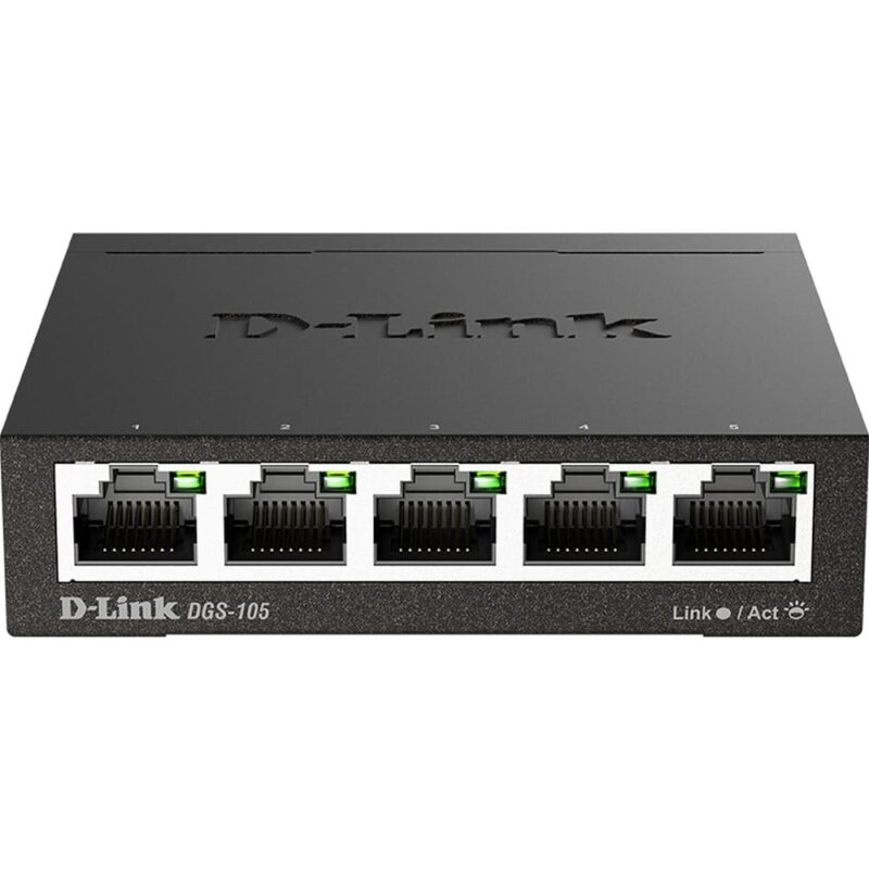 D-LINK 5-PORT 10/100/1000 DESKTOP UNMANAGED SWITCH DGS-105/E