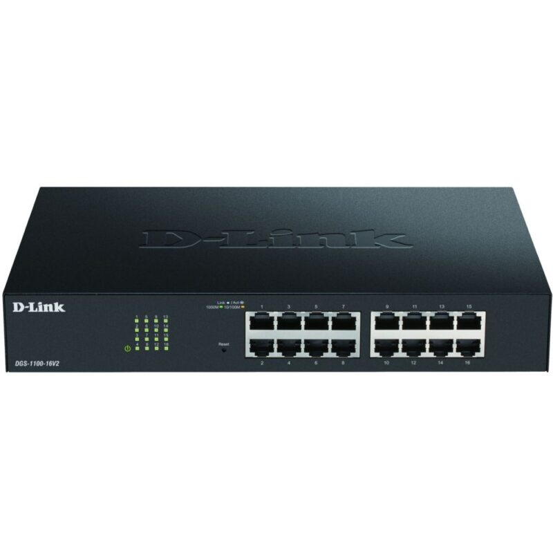 D-LINK Switch 16x10/100/1000 EasySmart 11 DGS-1100-16V2/E
