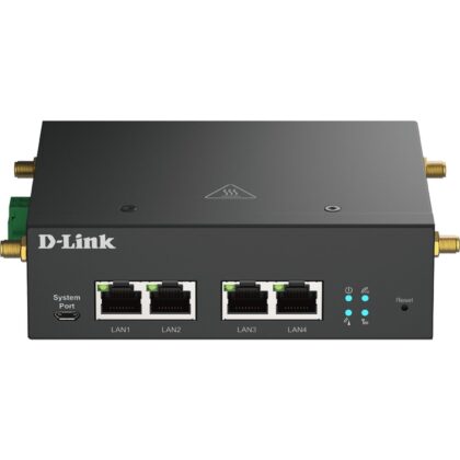 D-LINK 5G Multi-Connect Modem; 4x1 Gb; 2 Micro SIM slot; Plug-and-Play; NAT Mode DWM-314-G