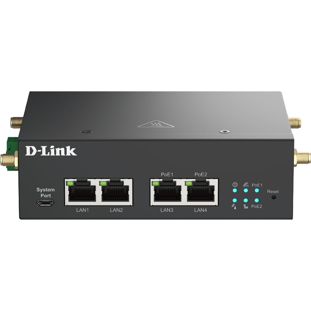 D-LINK 5G Multi-Connect Modem; 2x 1 & 2x 1 PoE Gbps; 2 Micro SIM slot; Plug-and-Play DWM-314-GP/E