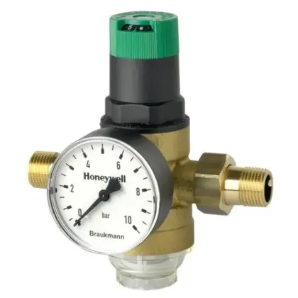 Resideo D06F drukregelaar met manometer MM 1/2 x 1/2 D06F-1/2AM