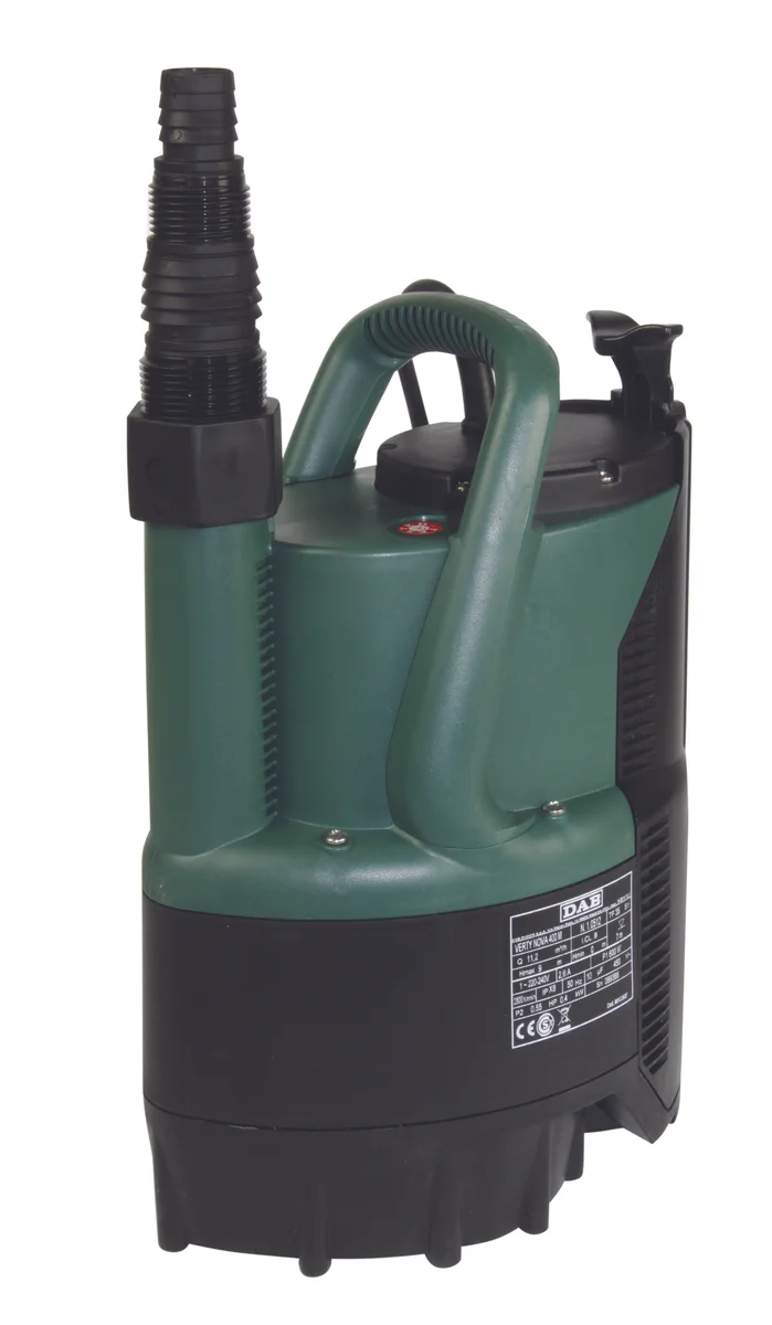 DAB Dompelpomp vezelversterkt kunststof Hmax=6.9m Qmax=7m3/h met vlotter 1x220-240V stroomkabel=10m DAB VERTY NOVA 200 M 60122636H
