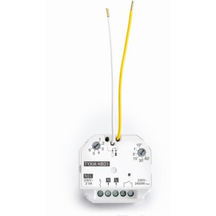 DELTA DORE Tyxia 4801 | RF micromodule-ontvanger v. verlichting - 1NO 10A pot. Vrij 6351110