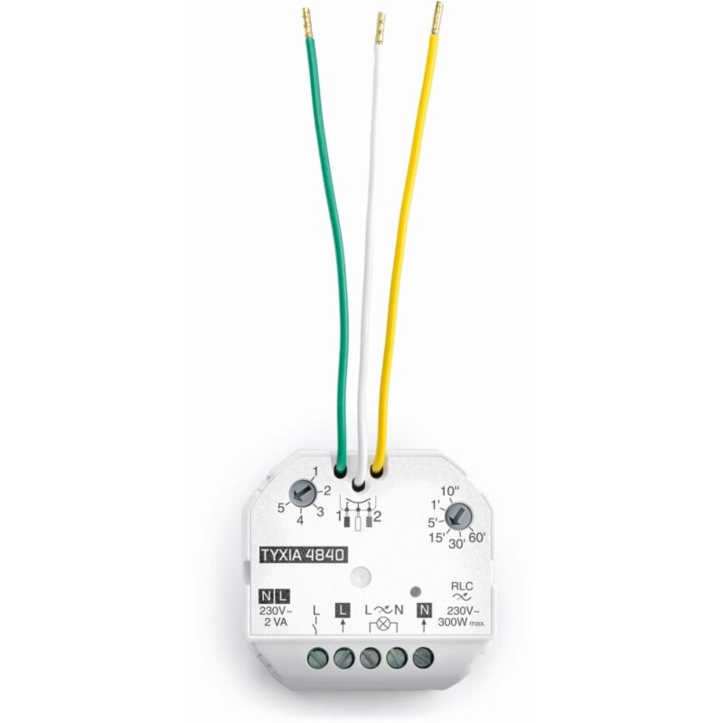 DELTA DORE Tyxia 4840 | Inbouwmicromodule-ontvanger met verlichtingsvariatie -Neutrale fase 6351115