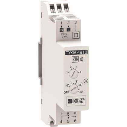 DELTA DORE Tyxia 4910 | Modulaire radio-ontvanger 1 kanaal AAN/UIT - met Timer 6351386