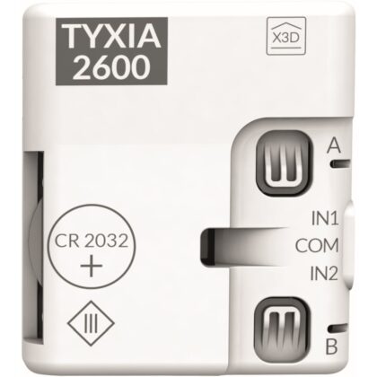 DELTA DORE Tyxia 2600 | Batterijgevoede 2-kanaals nanomodule zender 6351399