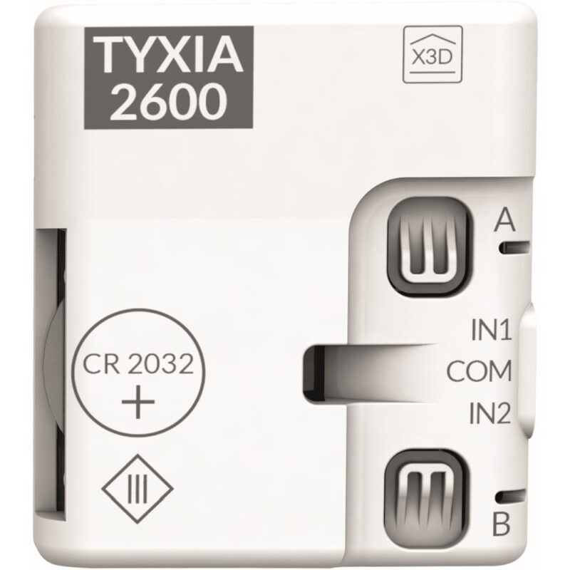 DELTA DORE Tyxia 2600 | Batterijgevoede 2-kanaals nanomodule zender 6351399