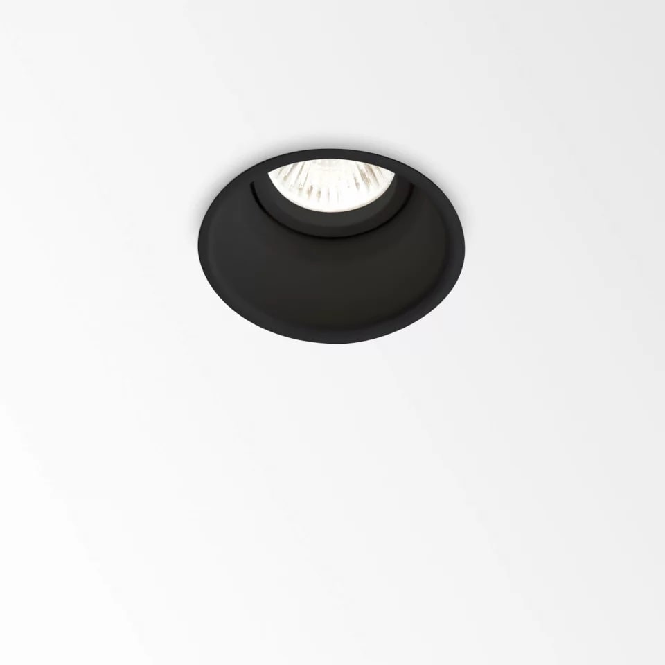 DELTA LIGHT DEEP RINGO spot inbouw GU10 QPAR51 max. 35W IP44/20 zwart 202 014 26 B