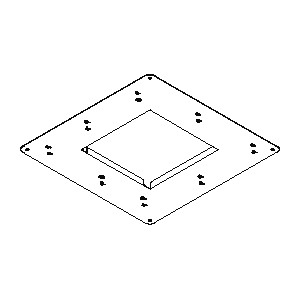 DELTA LIGHT Plasterkit 126 215x215 vierkant gat 112x112 202 72 99 01