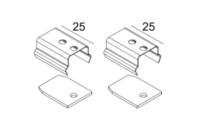 DELTA LIGHT SLM26H - fixation set [2pcs] 23359 1410