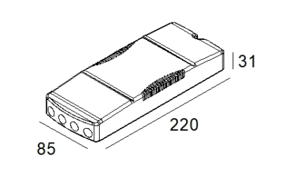 DELTA LIGHT INFORM POWER SUPPLY 60W DIM5 25510 0405