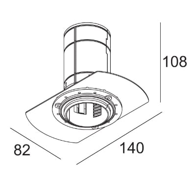 DELTA LIGHT MOUNTING KIT MIDISPY TRIMLESS 414 90 02