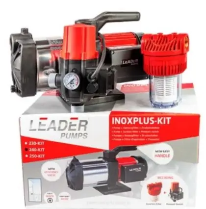 KIN Inoxplus 240KIT hydrofoorpomp 800W - 1x230V - met presscontrol en voorfilter DHL5205M