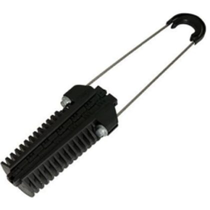 DIVERS TELECOM AC56R 140 mm : Ankerklem voor glasvezelkabel met Ø 5-6mm met inox spandraad 09933