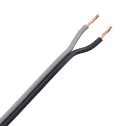 DIVERSE KABELS Luidsprekerkabel PVC grijs/zwart binnen Eca 2x0