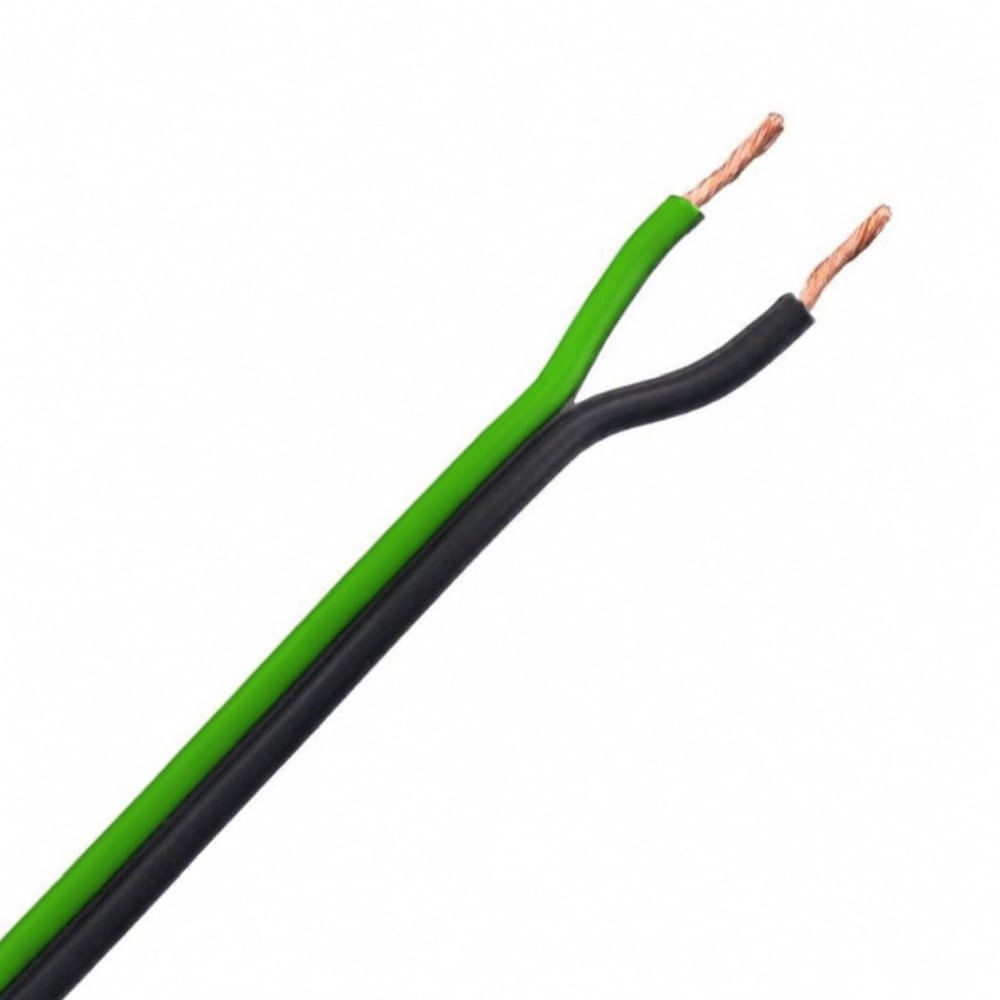 DIVERSE KABELS Luidsprekerkabel LS0H groen/zwart binnen Cca 2x1