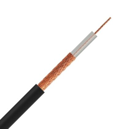 DIVERSE KABELS Coax 75 Ohm MIL-C-17F PVC zwart meerdradig verkoperd staal 6