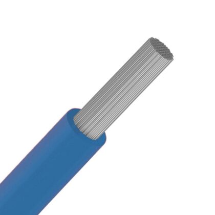 DIVERSE KABELS SiAF draad silicone hittebestendig soepel vertind +180°C Blauw 1