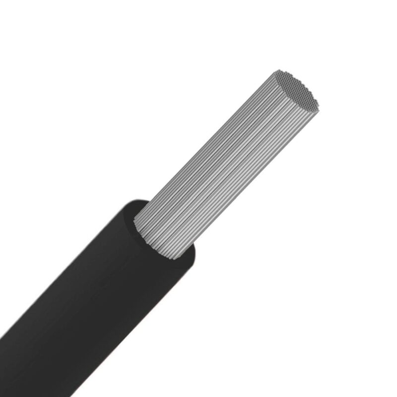 DIVERSE KABELS SiAF draad silicone hittebestendig soepel vertind +180°C Zwart 1