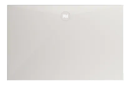 Solid 2.0 douchebak solid surface 1400 x 900 x 26 mm - wit - met inliggend afdekplaatje DP.SF.IN.140090.SLS.F001
