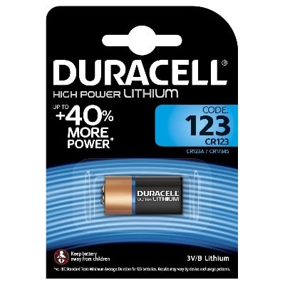 DURACELL Batterij Ultra Lithium - 3V - 123 / DL123A / EL123A / CR123A / CR17345 - 1 stuk 5000394123106