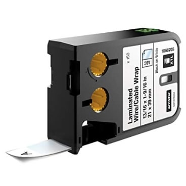 DYMO Krimpkous 12mm zwart op wit 1868810