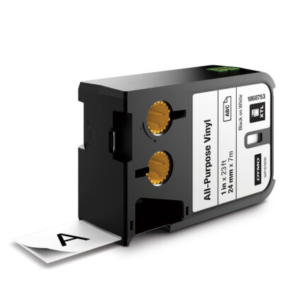 DYMO Universeel Vinyl 24mm zwart op wit DYM-1868753
